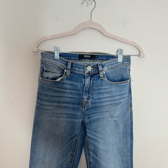 NWT HUDSON Midrise Nico Crop Straight Distressed Jean Size 24 - Picture 6 of 6